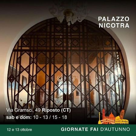 B&B Di Charme Camelie Palazzo Nicotra Riposto Exterior photo